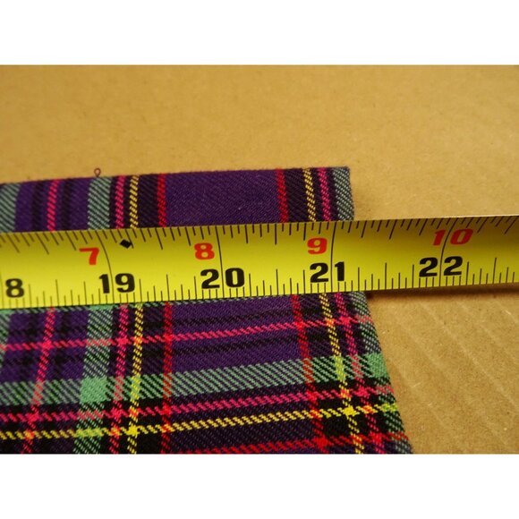 Vintage Lannie Purple Plaid Tartan Blazer and Matching Pleated Skirt Youth Sz 14 - Picture 14 of 14